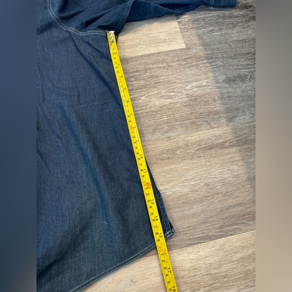 Foxcroft denim non iron, shaped fit button up 20W - Picture 10 of 15